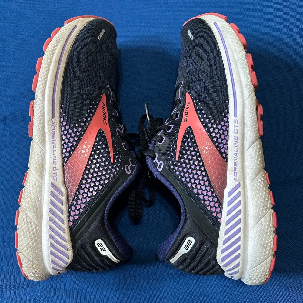 Brooks Women's Black & Coral Athletic Running Shoes - Picture 7 of 9